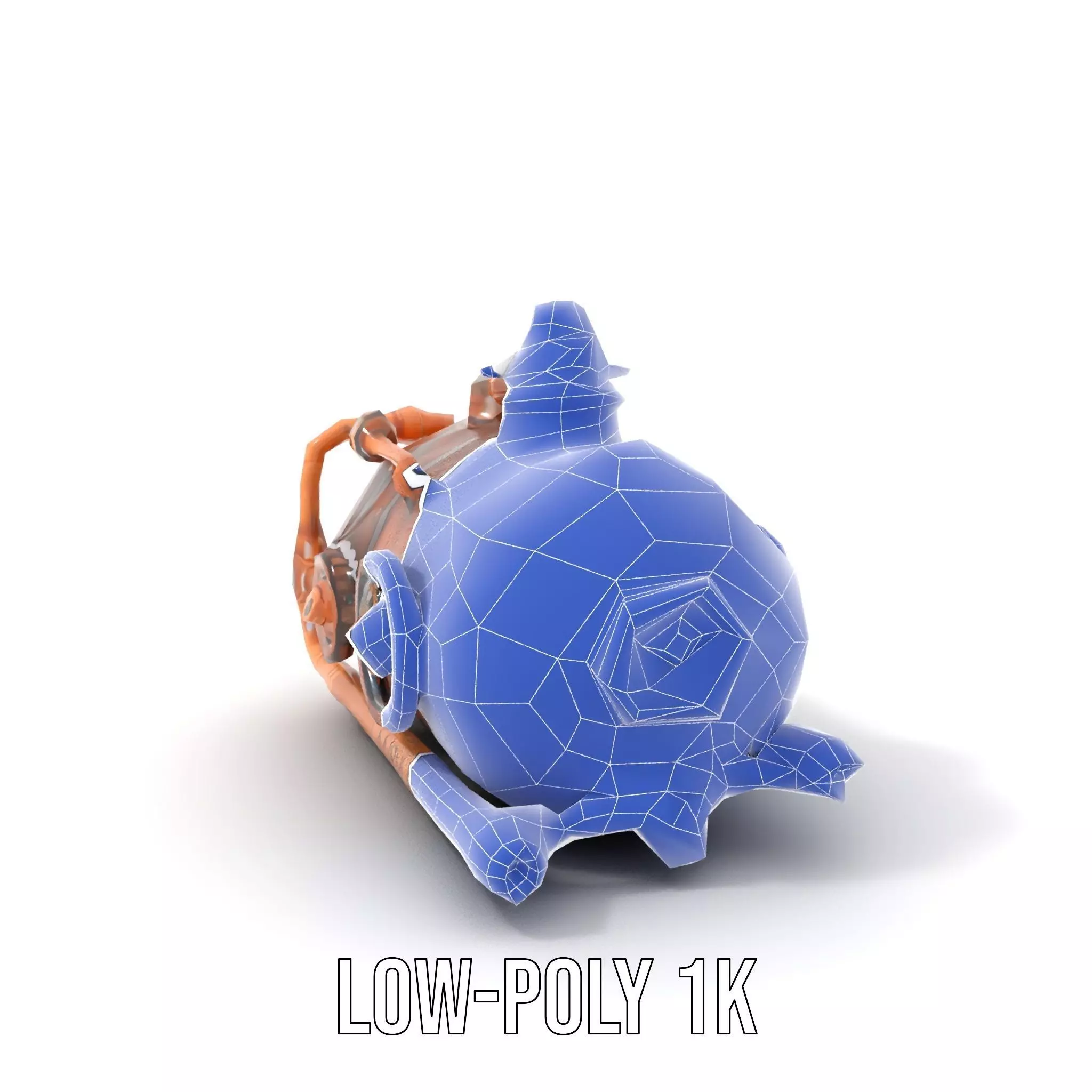 Steampunk Boiler Model Pack with Detailed Gauges and Pipes Low-poly 3D model_25