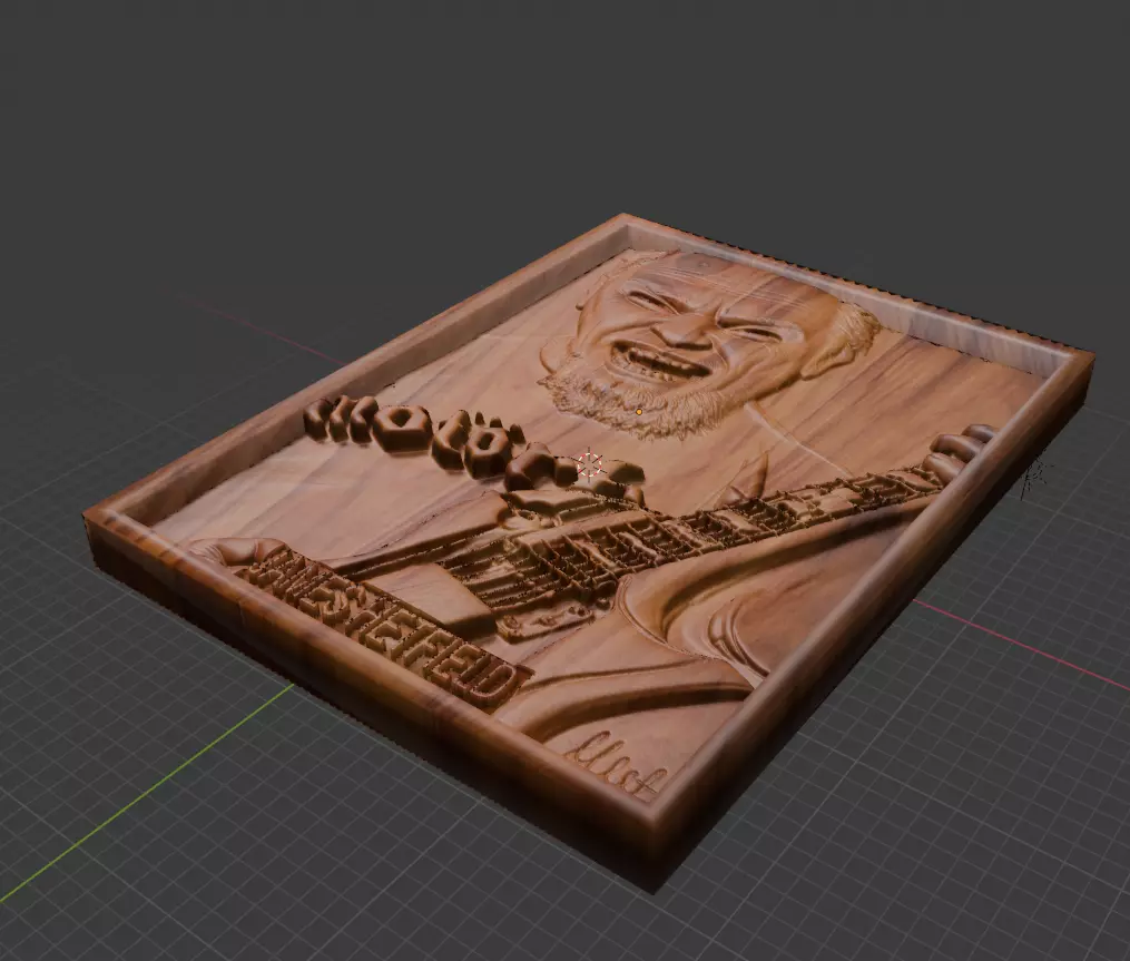 James Hetfield 3D CNC Relief STL Fan Art for Wood Carving 3D print model_2