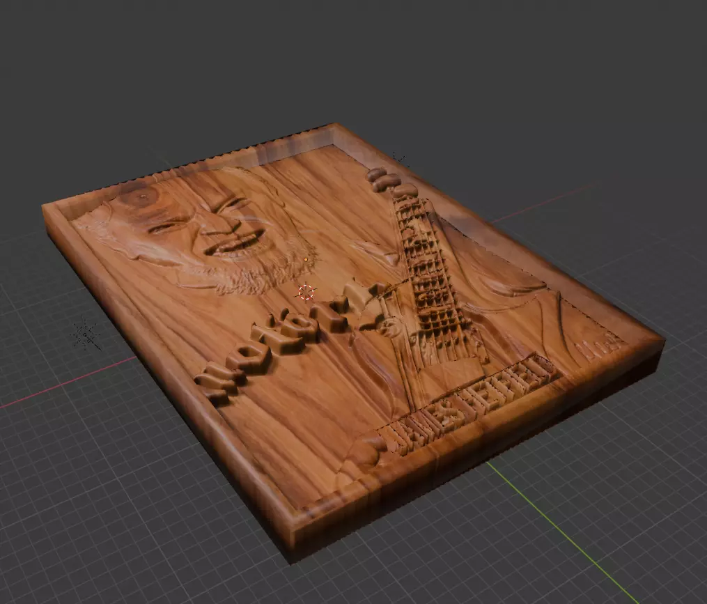 James Hetfield 3D CNC Relief STL Fan Art for Wood Carving 3D print model_1