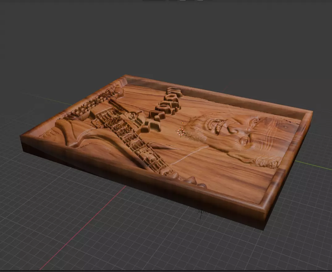 James Hetfield 3D CNC Relief STL Fan Art for Wood Carving 3D print model_3