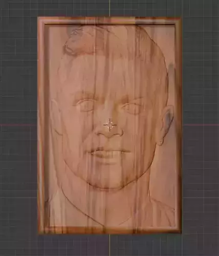 Cristiano Ronaldo 3D CNC Relief STL Fan Art for Wood Carving