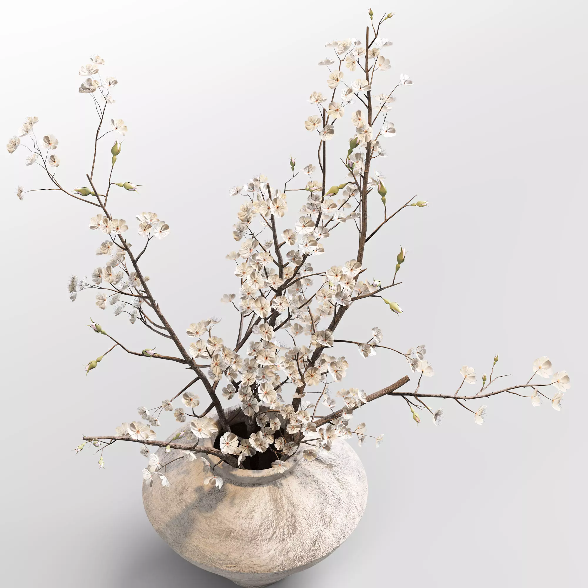 plants bouquet 023 3D model_4