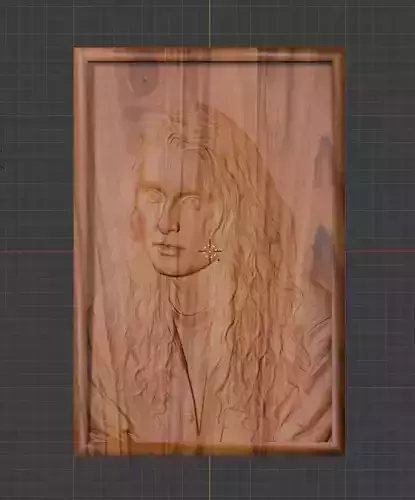 James LaBrie  3D CNC Relief STL Fan Art for Wood Carving
