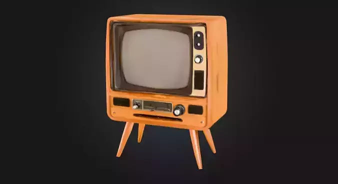 Classic Television Retro 3D 3D print model