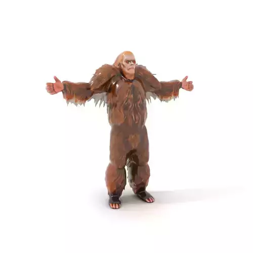 Sasquatch Character Model Pack with Detailed Fur Low-poly 3D model Sasquatch Character Model Pack with Detailed Fur Low-poly 3D model