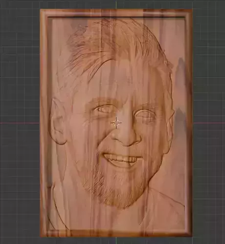 Lionel Messi  Relief STL Fan Art for Wood Carving