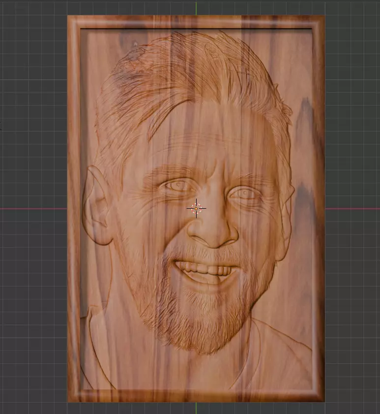 Lionel Messi Relief STL Fan Art for Wood Carving 3D print model_0
