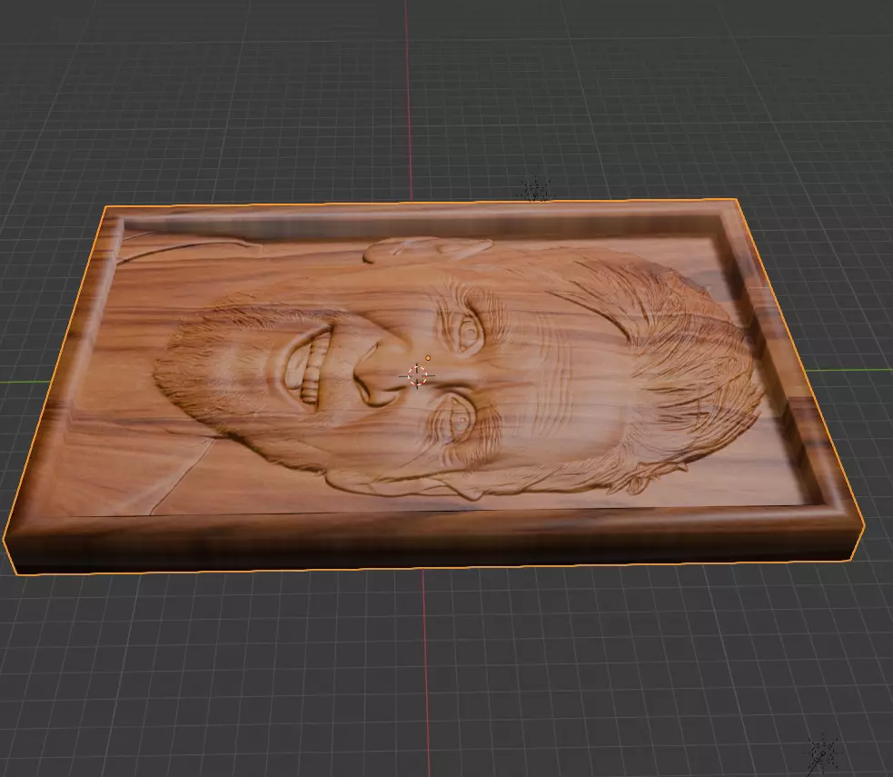 Lionel Messi Relief STL Fan Art for Wood Carving 3D print model_3