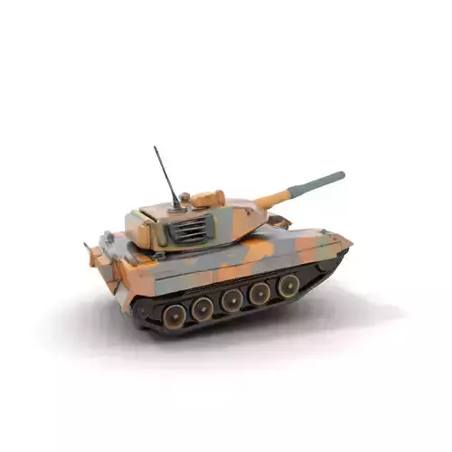 Modern Battle Tank Model Pack with Camouflage Finish