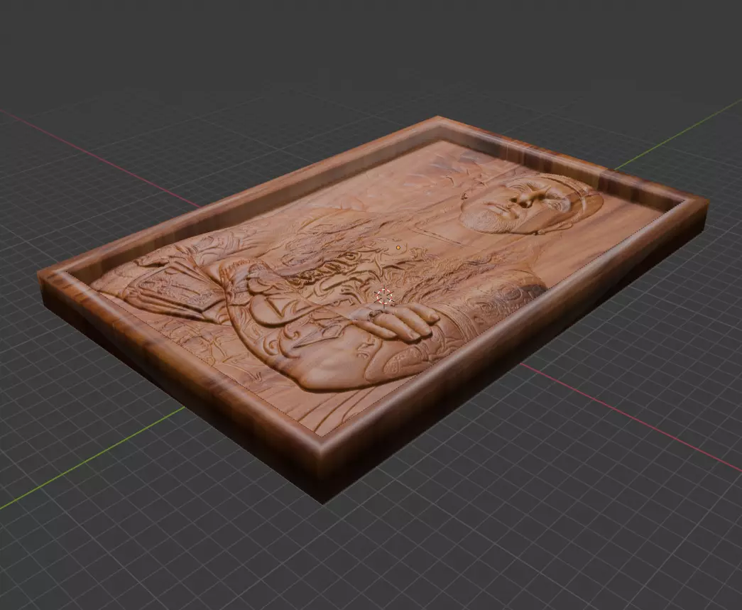 Mike Portnoy Relief STL Fan Art for Wood Carving 3D print model_1