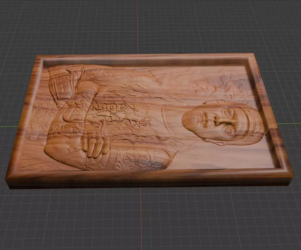 Mike Portnoy Relief STL Fan Art for Wood Carving 3D print model_2