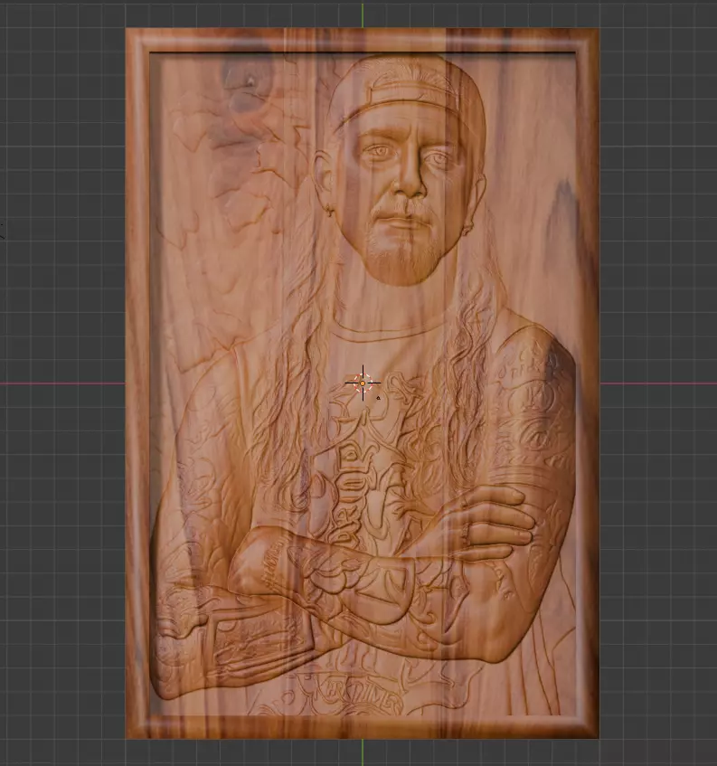 Mike Portnoy Relief STL Fan Art for Wood Carving 3D print model_0
