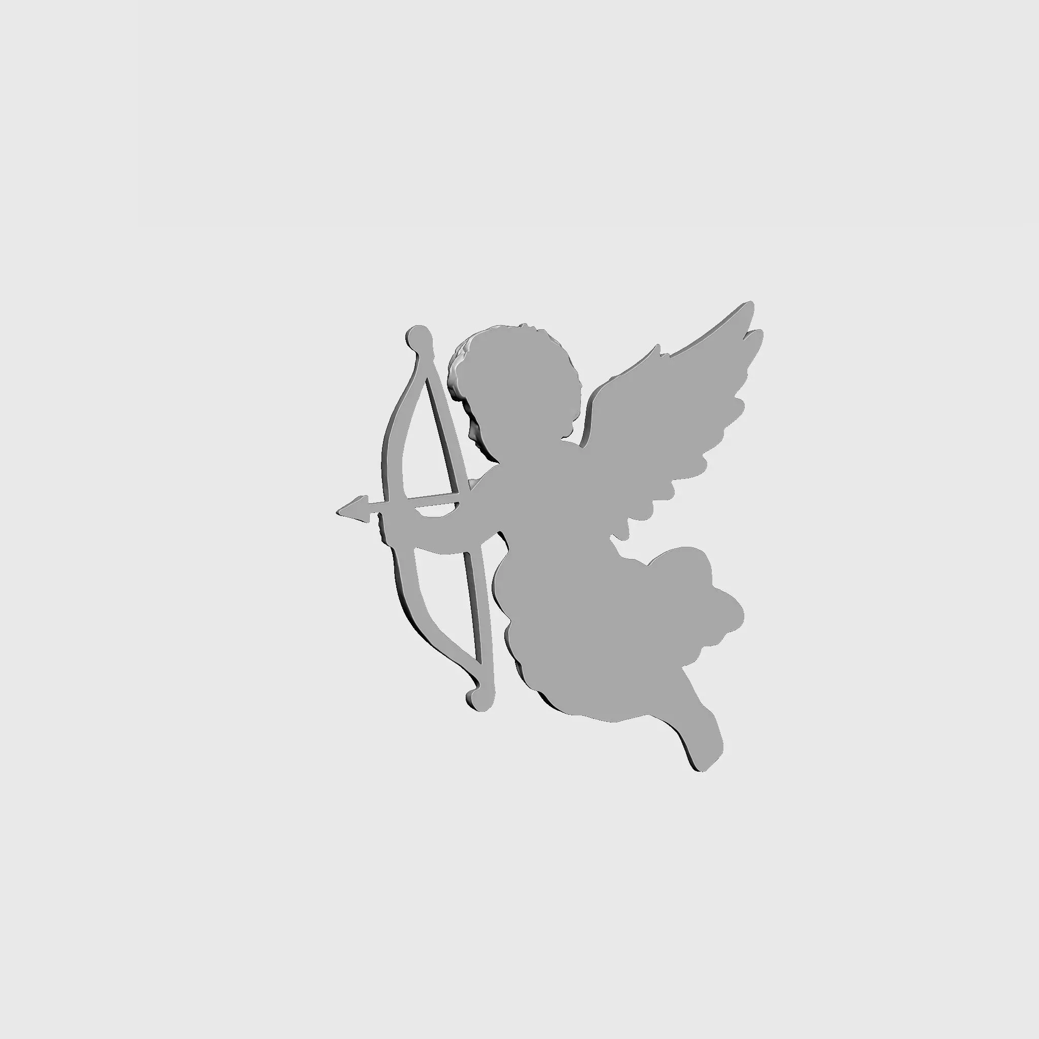 Baby Angel Pendant 02 3D print model_9