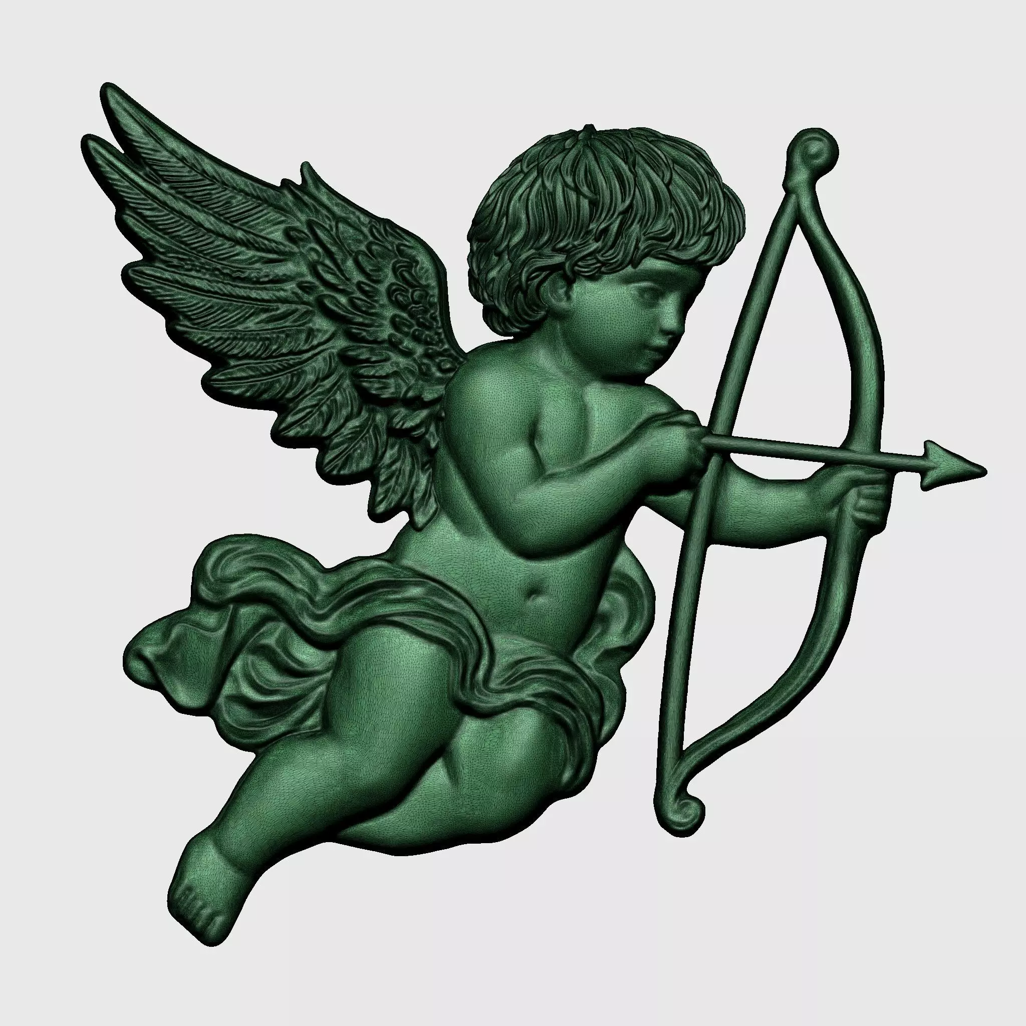 Baby Angel Pendant 02 3D print model_13