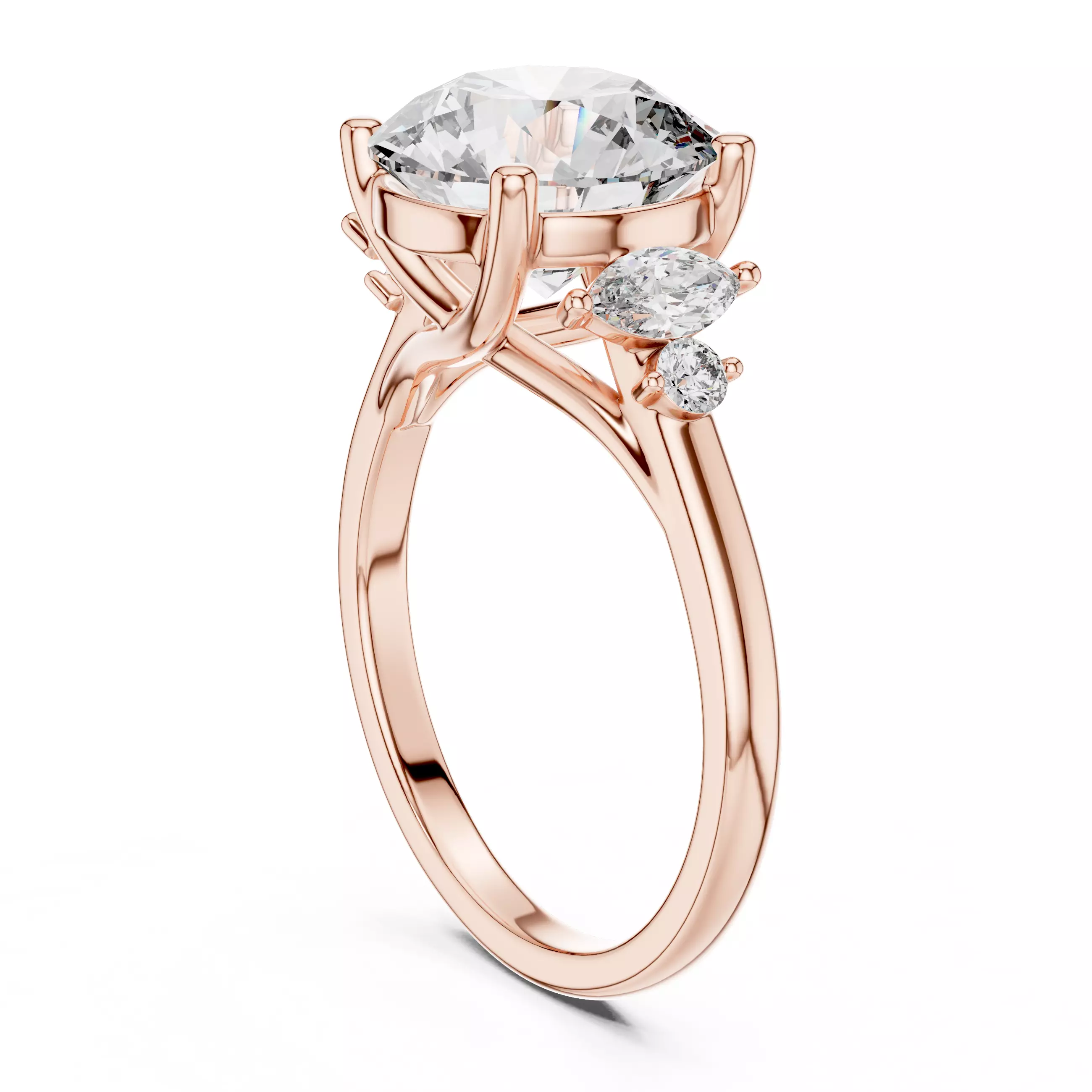 Solitaire Ring 3dm stl renders animation videos details 3D print model_8