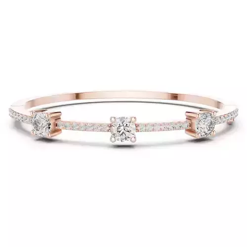 New Trending Design Round Diamond Bracelet Woman 3DM STL Video