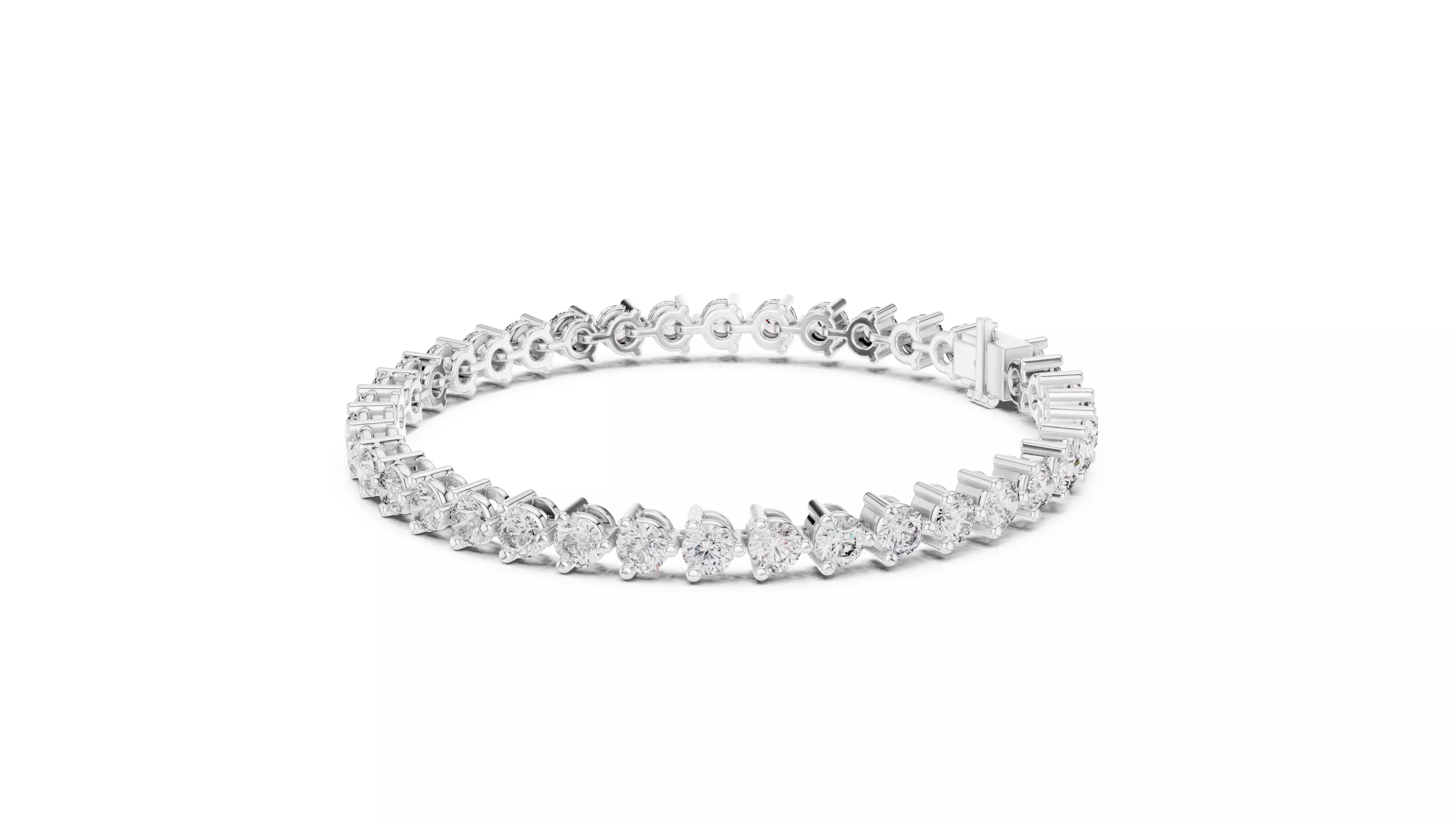 New Trending Design Round Diamond Bracelet Woman 3DM STL Video 3D print model_11