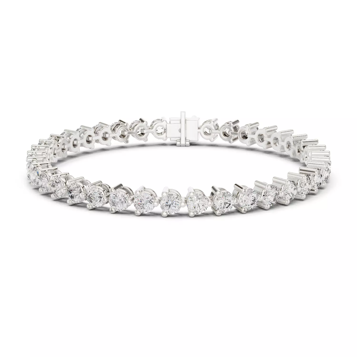 New Trending Design Round Diamond Bracelet Woman 3DM STL Video 3D print model_2