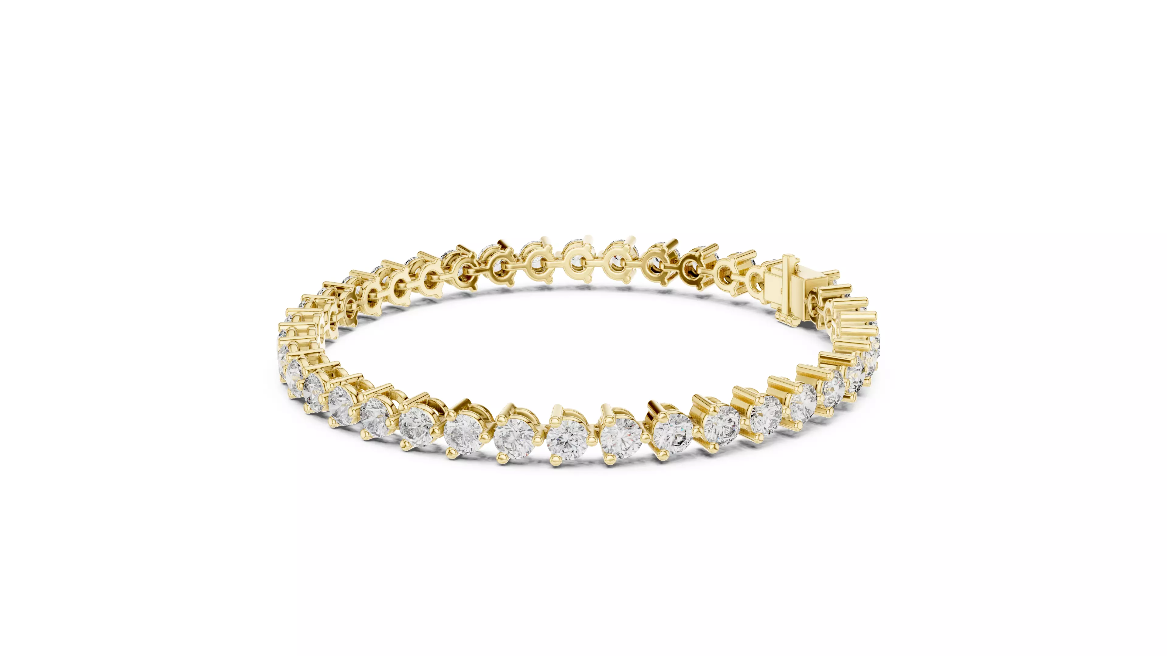 New Trending Design Round Diamond Bracelet Woman 3DM STL Video 3D print model_7