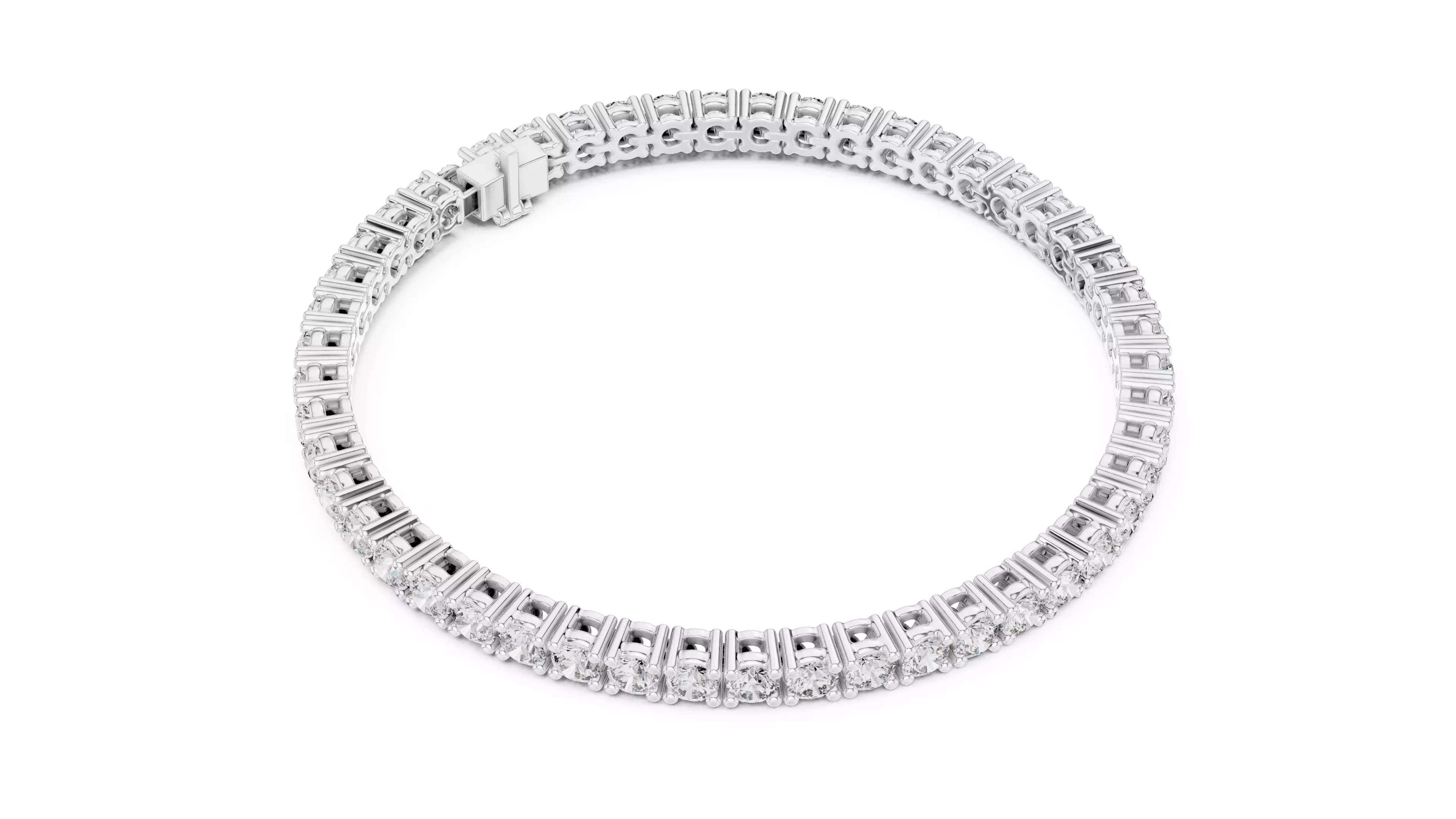 New Trending Design Round Diamond Bracelet Woman 3DM STL Video 3D print model_12
