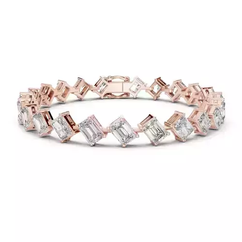 New Trending Design Emerald Diamond Bracelet Woman 3DM STL Video