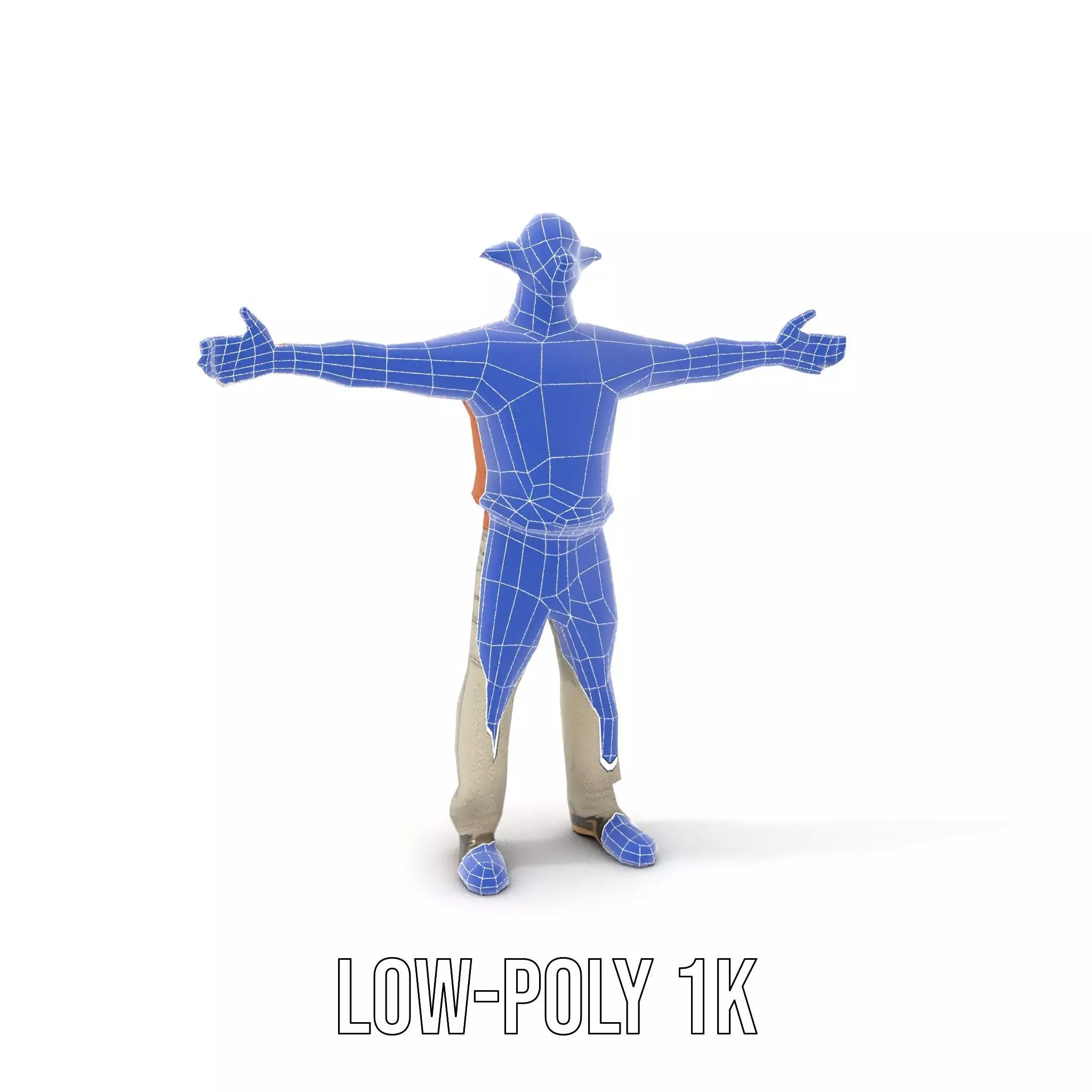 Fantasy Elf Character Model Pack with Casual Outfit Low-poly 3D model_30