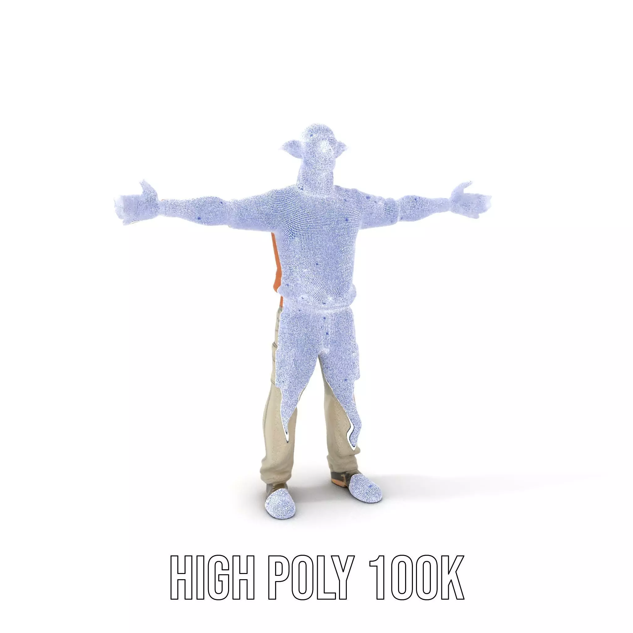 Fantasy Elf Character Model Pack with Casual Outfit Low-poly 3D model_4