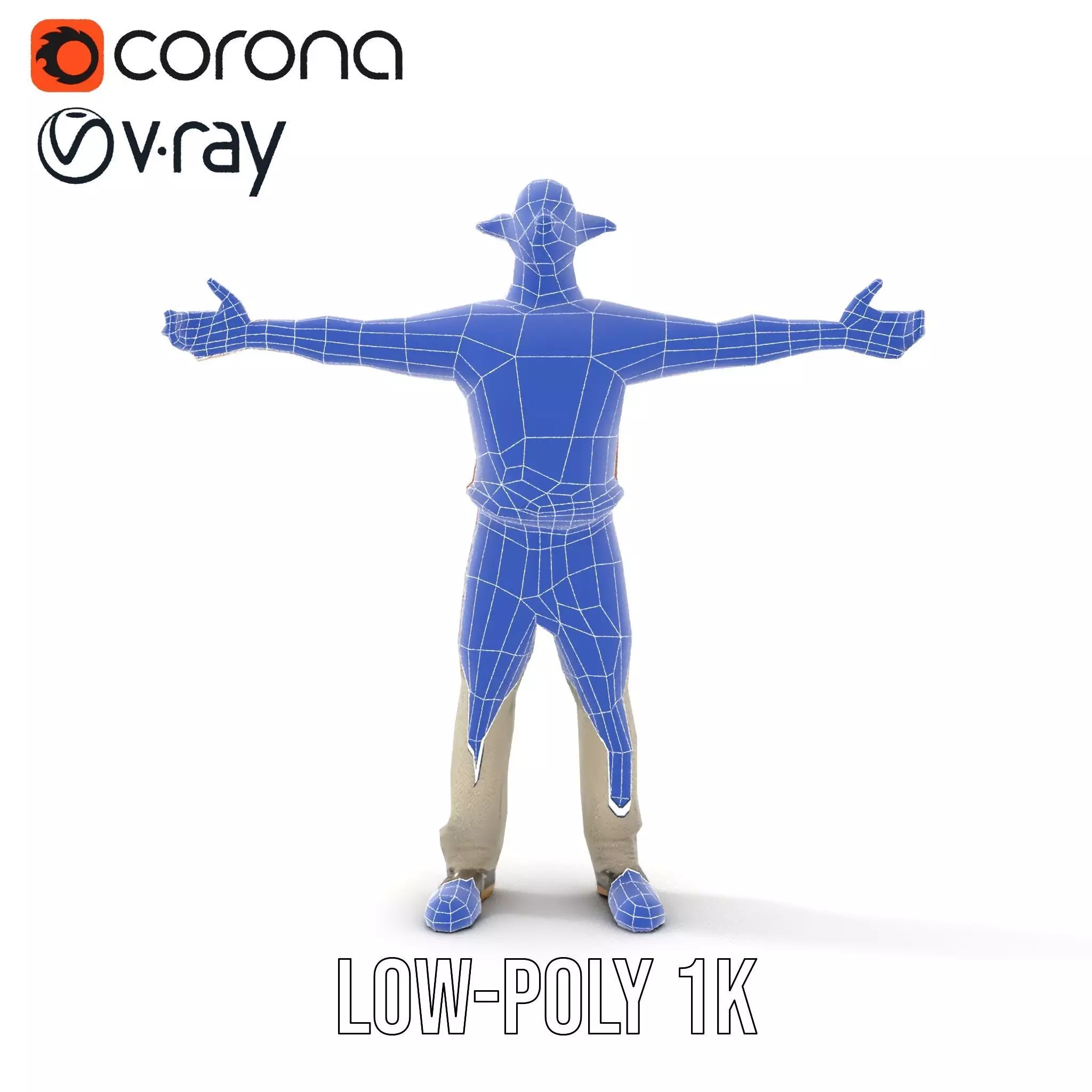 Fantasy Elf Character Model Pack with Casual Outfit Low-poly 3D model_14