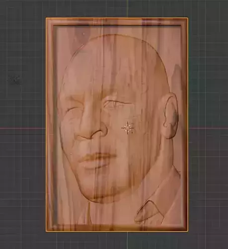 Mike Tyson Relief STL Fan Art for Wood Carving