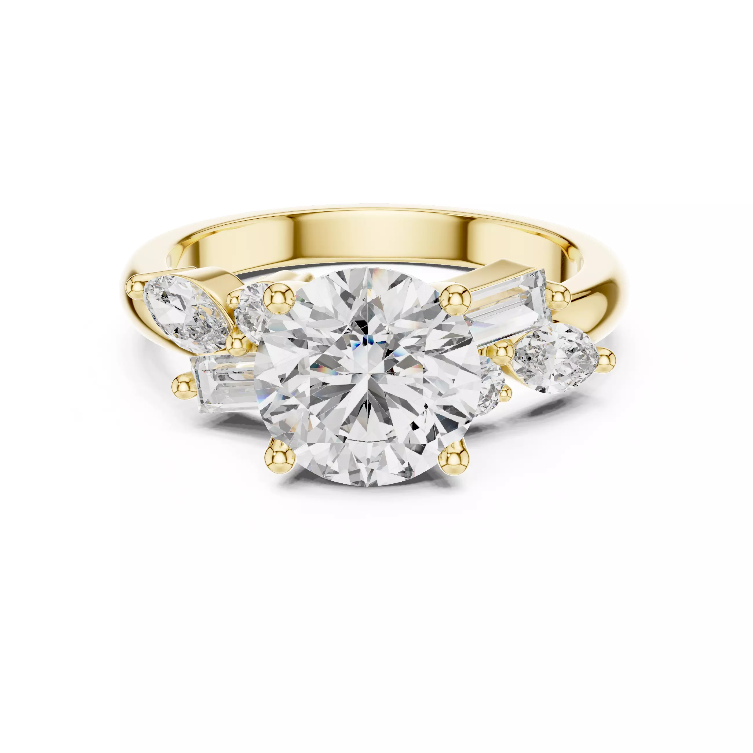 Solitaire Ring 3dm stl renders animation videos details 3D print model_5