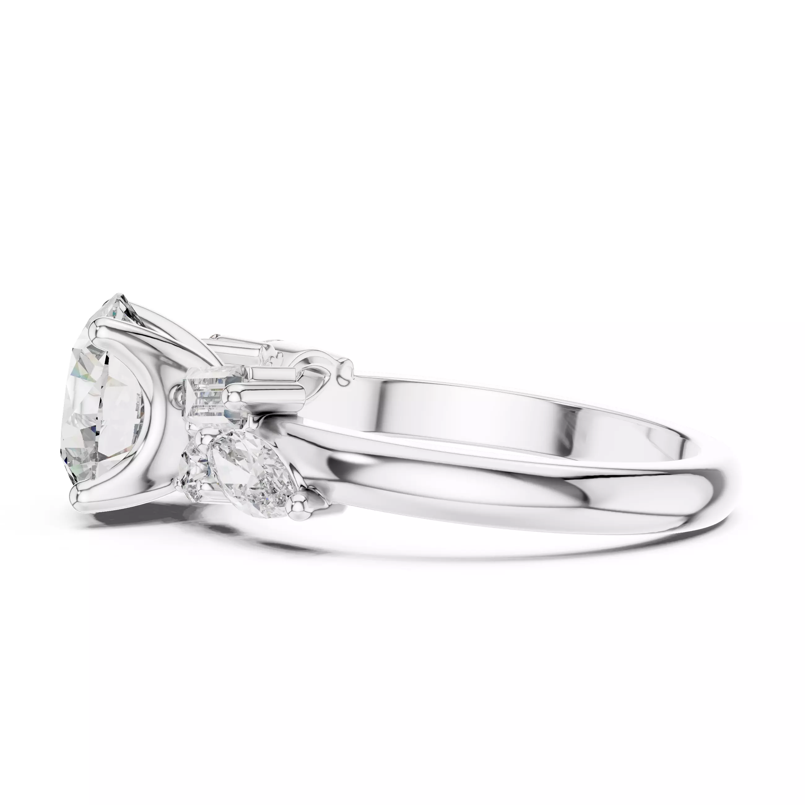 Solitaire Ring 3dm stl renders animation videos details 3D print model_2