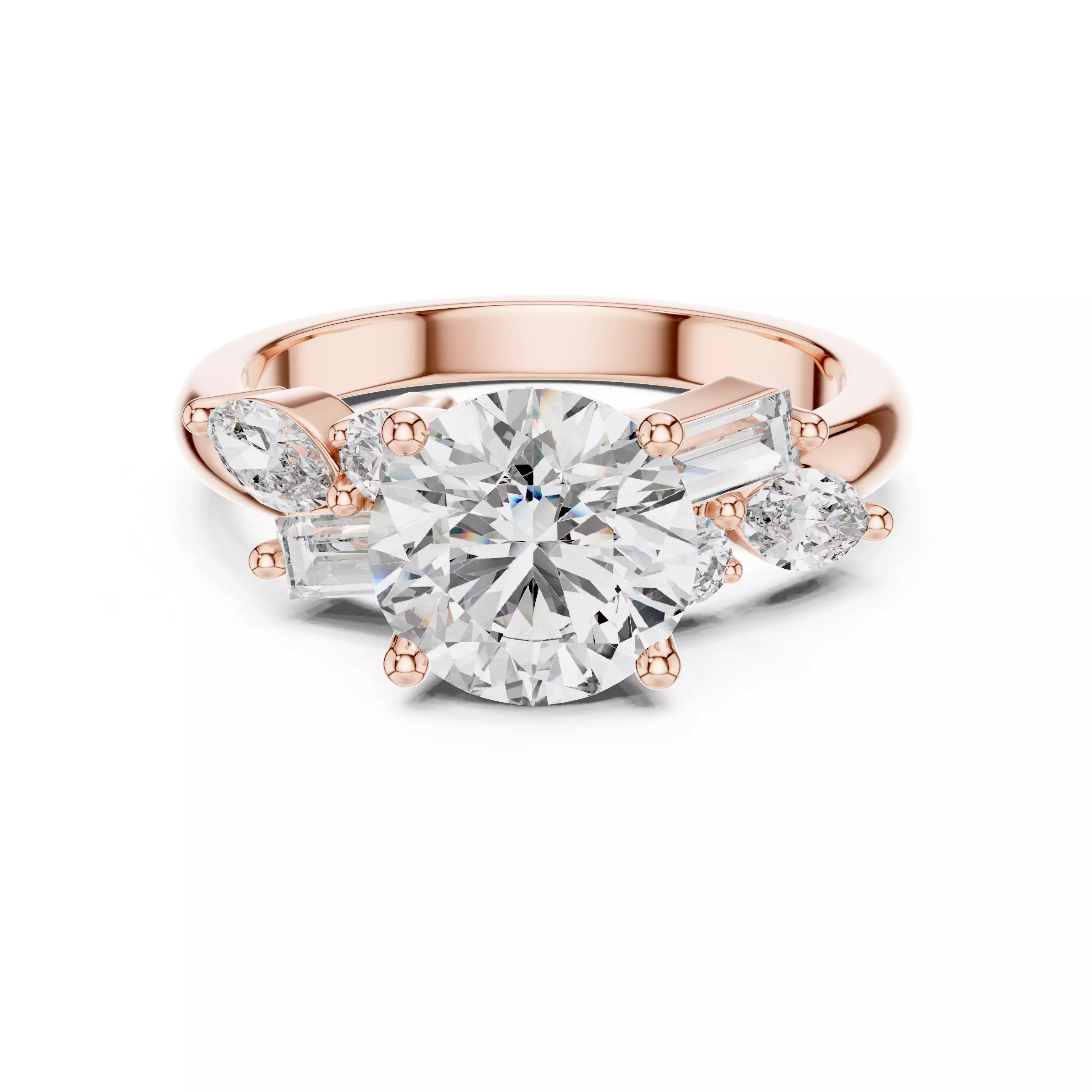 Solitaire Ring 3dm stl renders animation videos details 3D print model_0