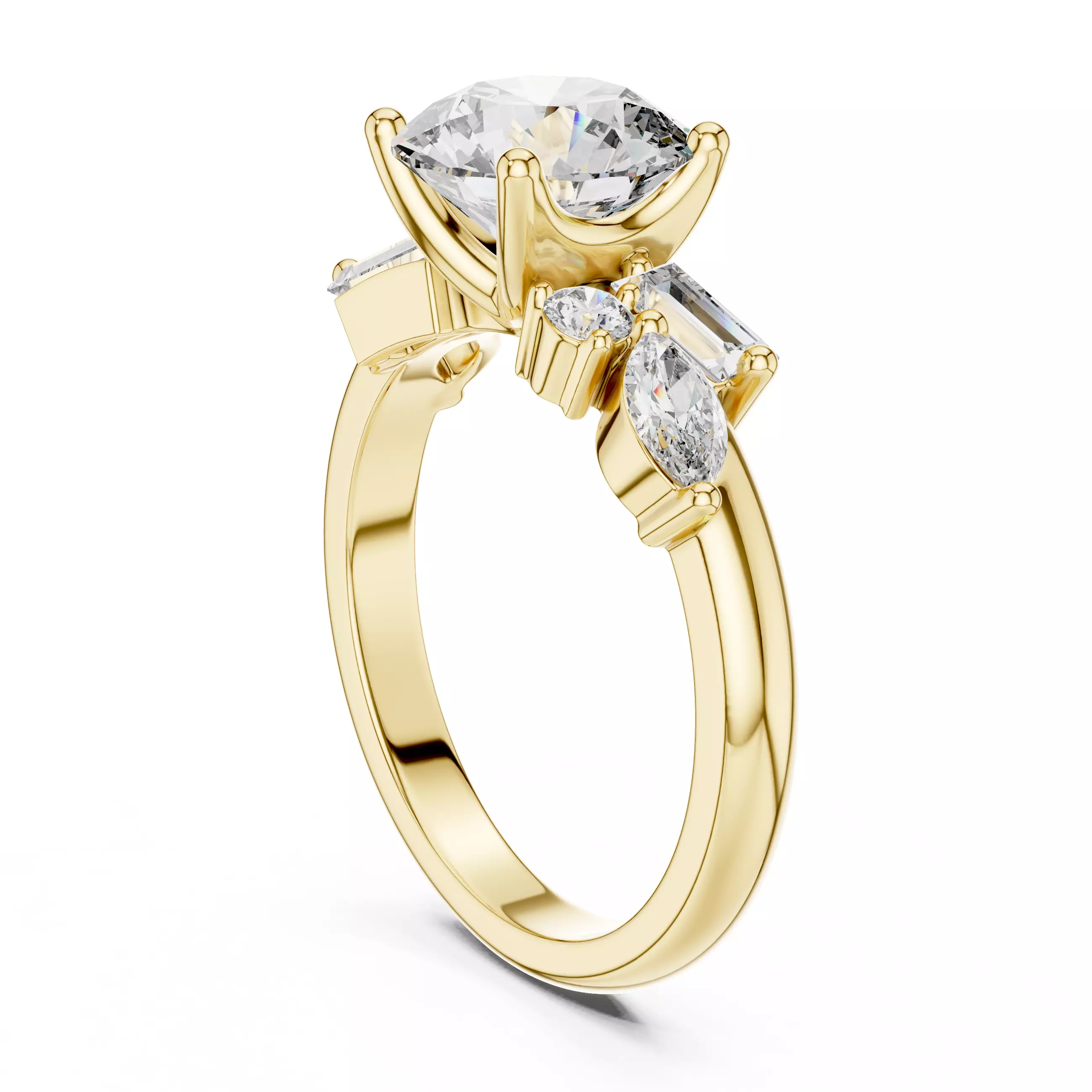 Solitaire Ring 3dm stl renders animation videos details 3D print model_12