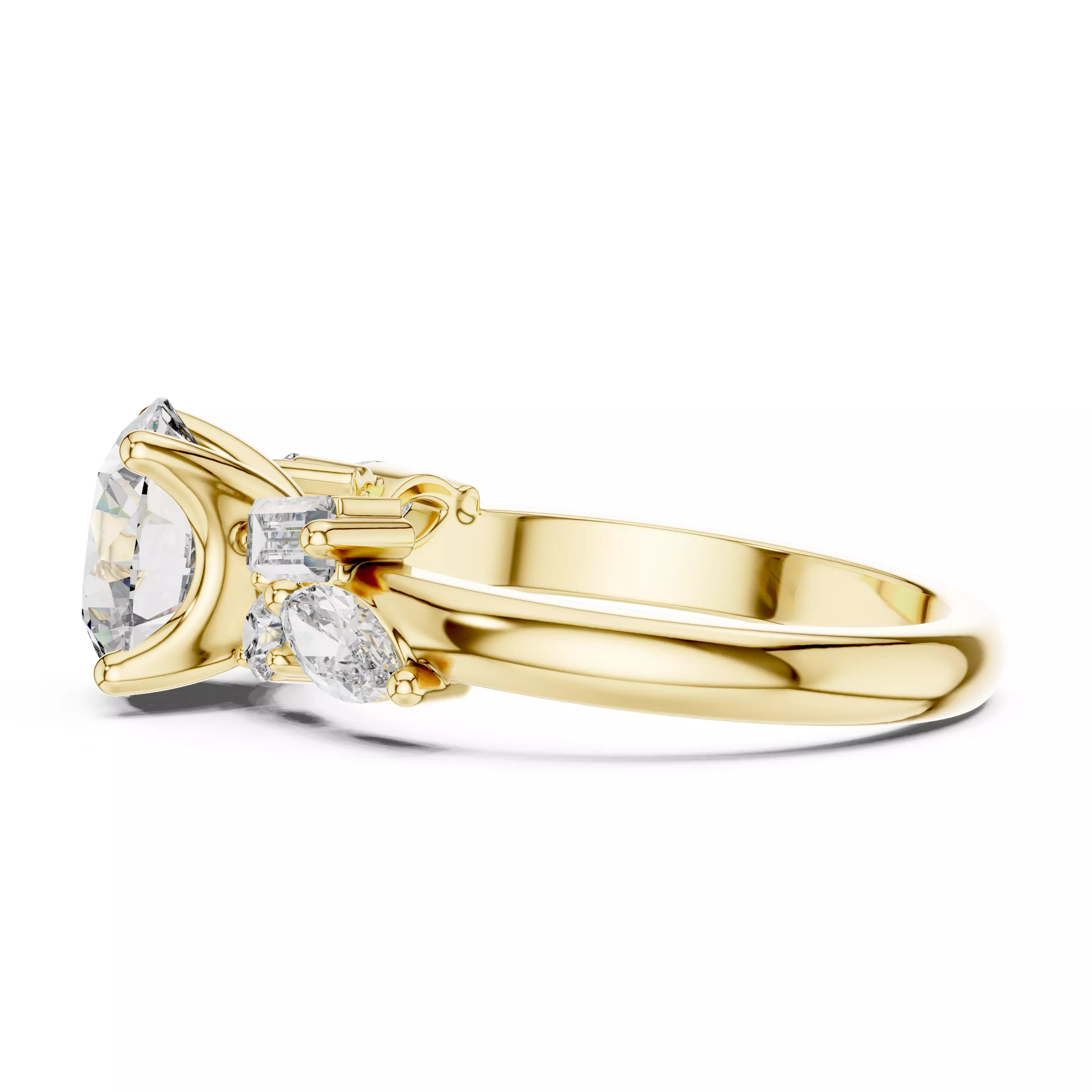 Solitaire Ring 3dm stl renders animation videos details 3D print model_4