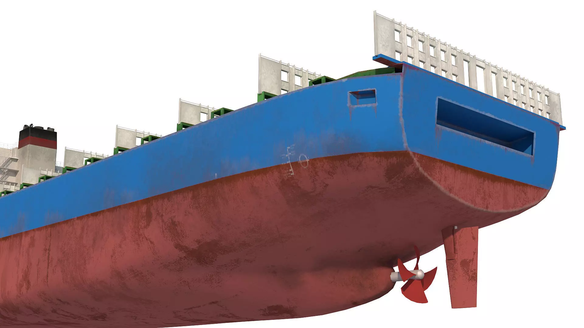 Cargo ship Low-poly AP Low-poly 3D model_5