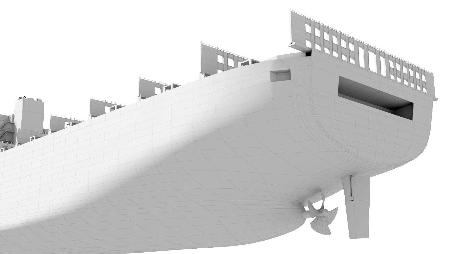 Cargo ship Low-poly AP Low-poly 3D model_11