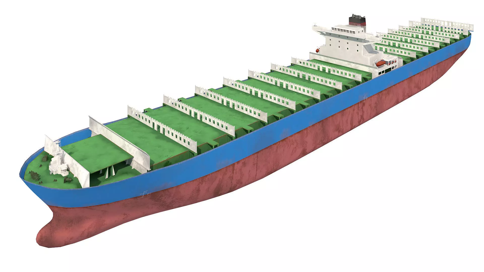 Cargo ship Low-poly AP Low-poly 3D model_1