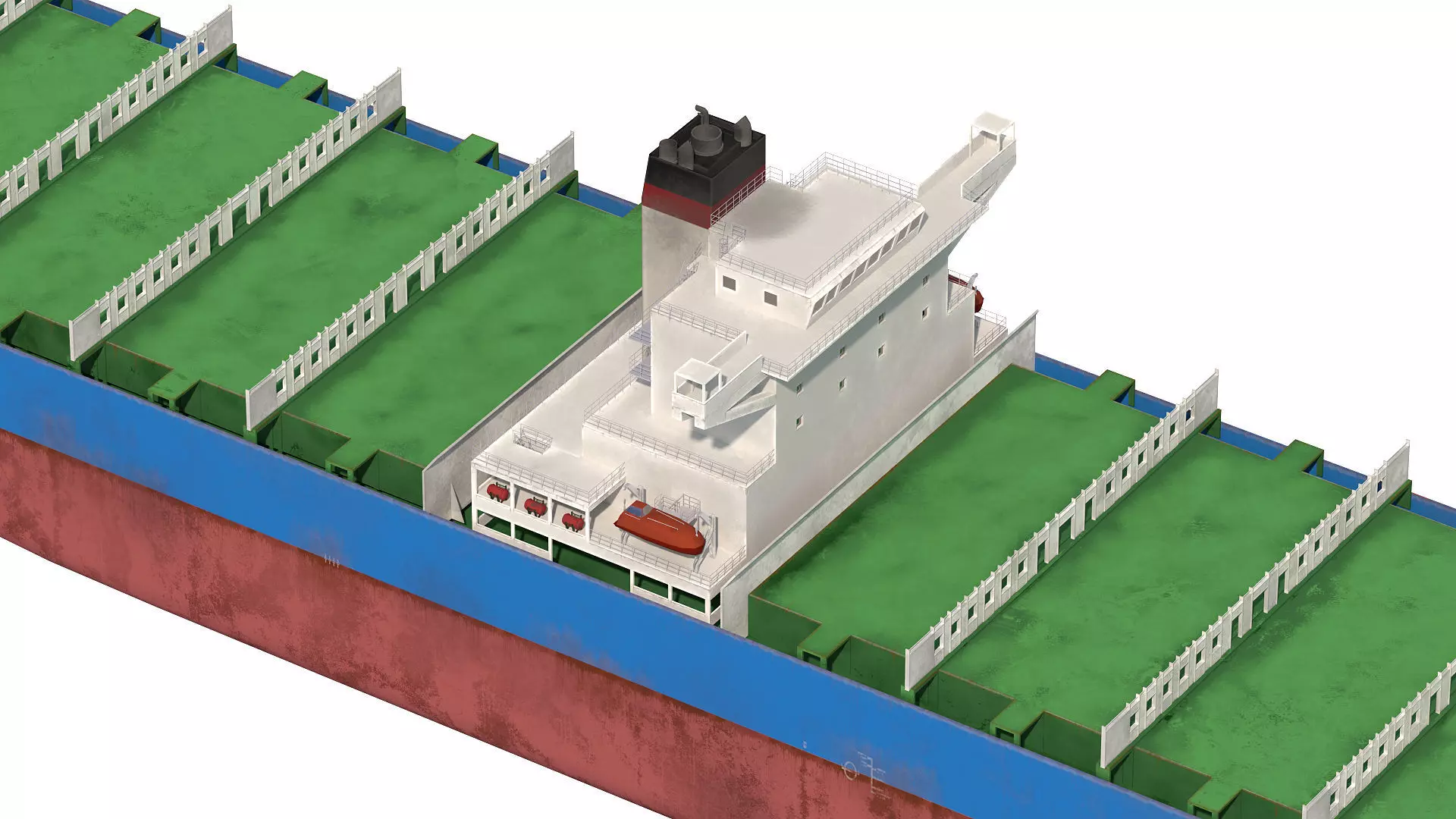 Cargo ship Low-poly AP Low-poly 3D model_3