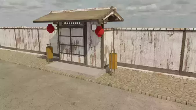 Modular Wood Asian Wall