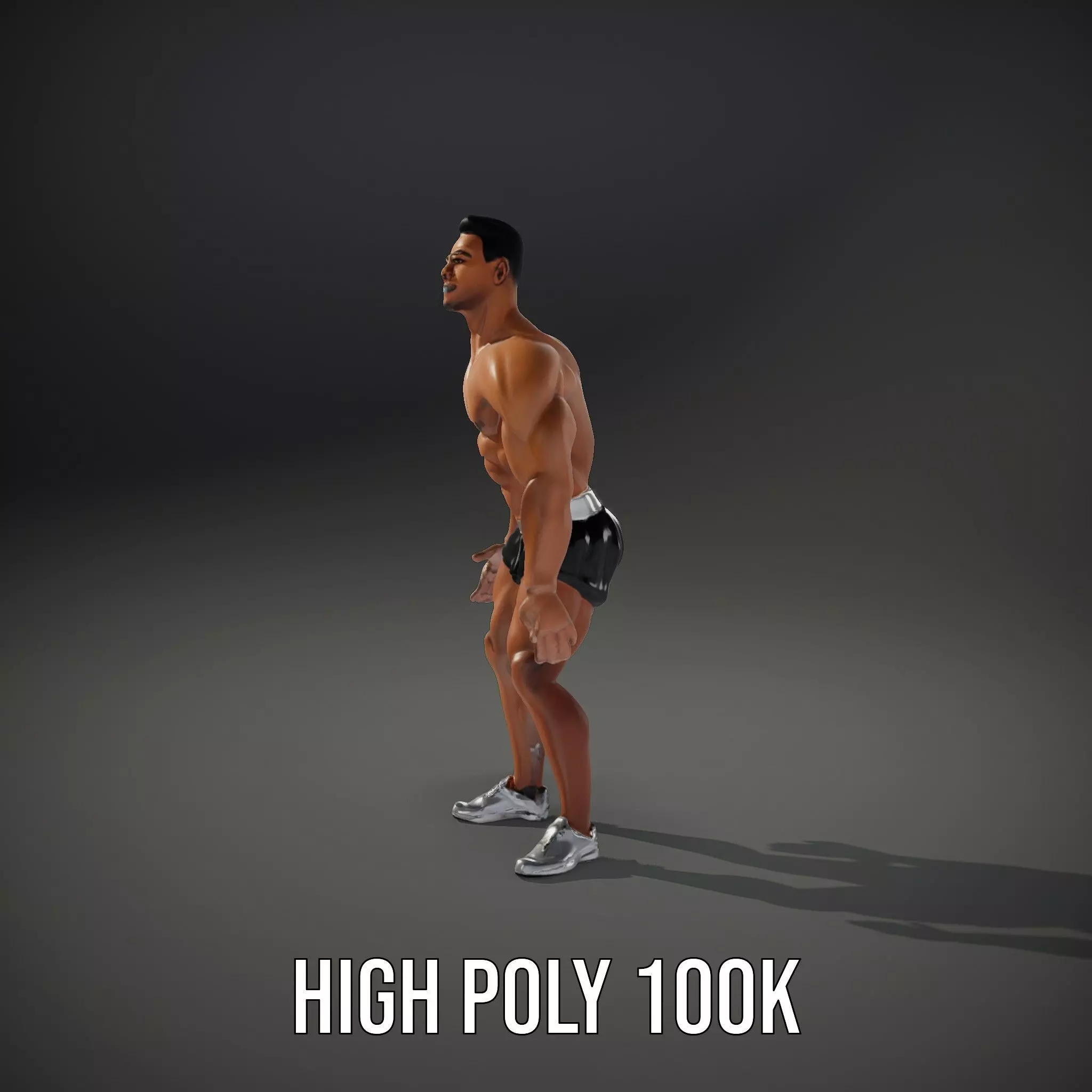Athletic Male Character Model Pack  Muscular Build Low-poly 3D model_29