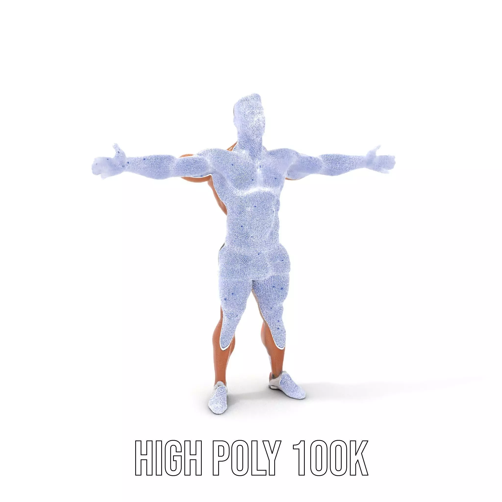 Athletic Male Character Model Pack  Muscular Build Low-poly 3D model_4