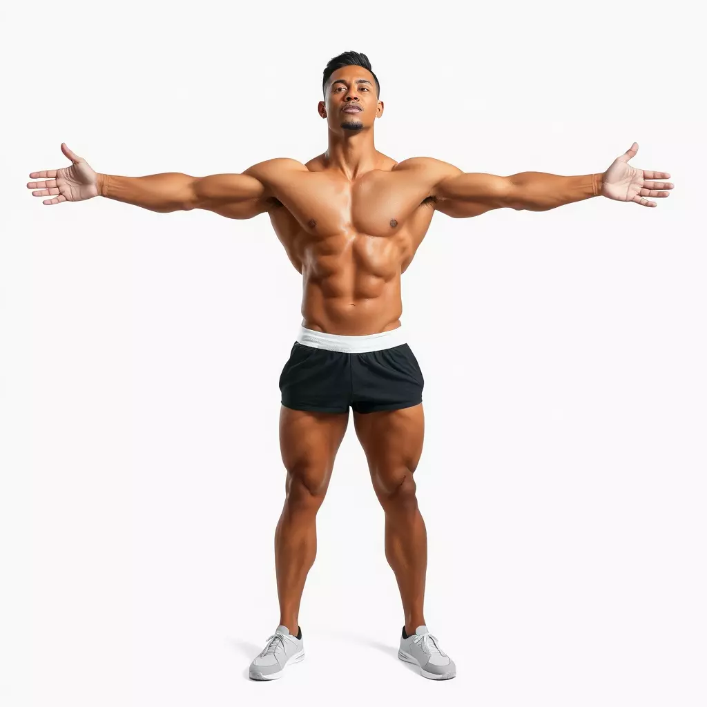 Athletic Male Character Model Pack  Muscular Build Low-poly 3D model_2