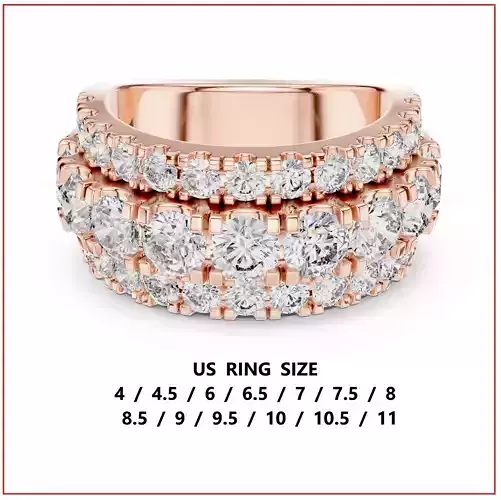 Thick Diamond Band Ring 3dm stl renders animation videos details 3D print model Thick Diamond Band Ring 3dm stl renders animation videos details 3D print model