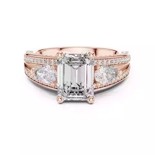 Solitaire Ring 3dm stl renders animation videos details  3D print model