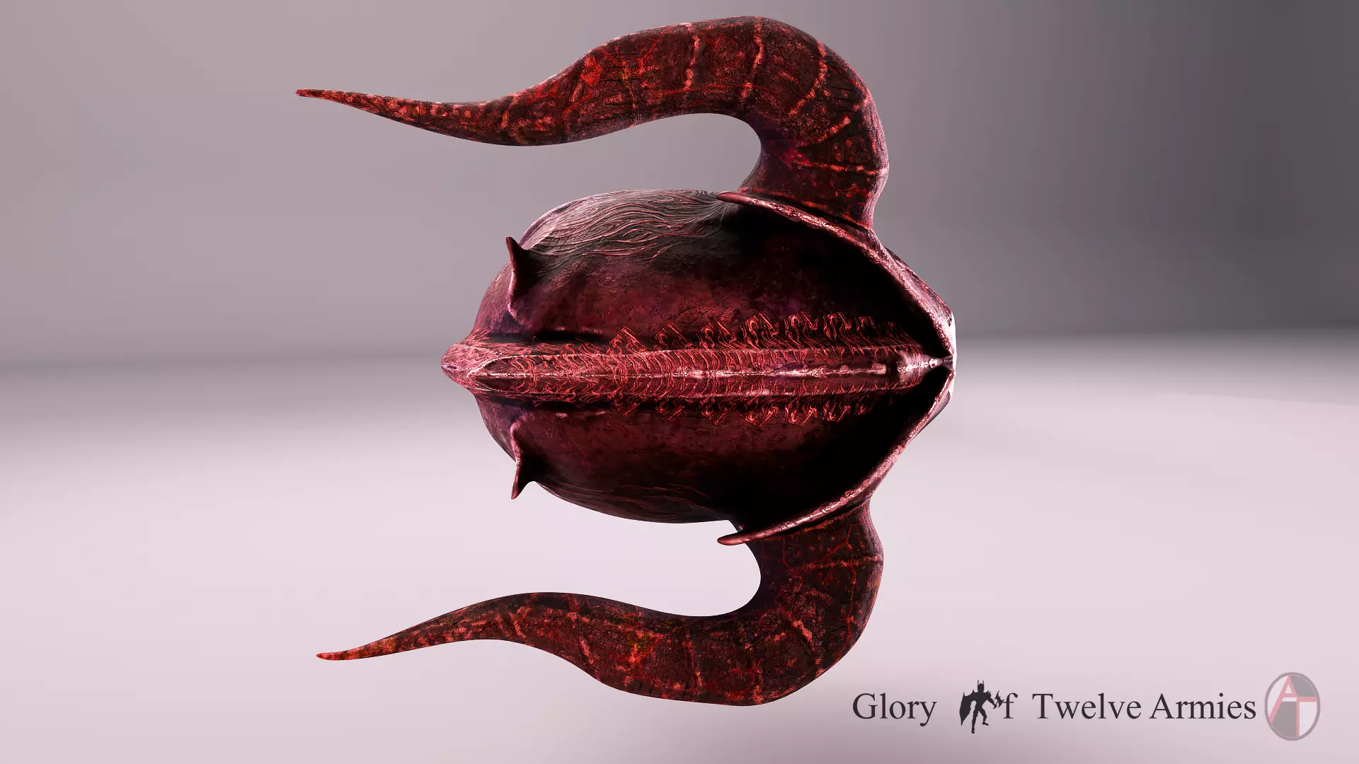 MEDIEVAL Inferno Helmet Low-poly 3D model_5