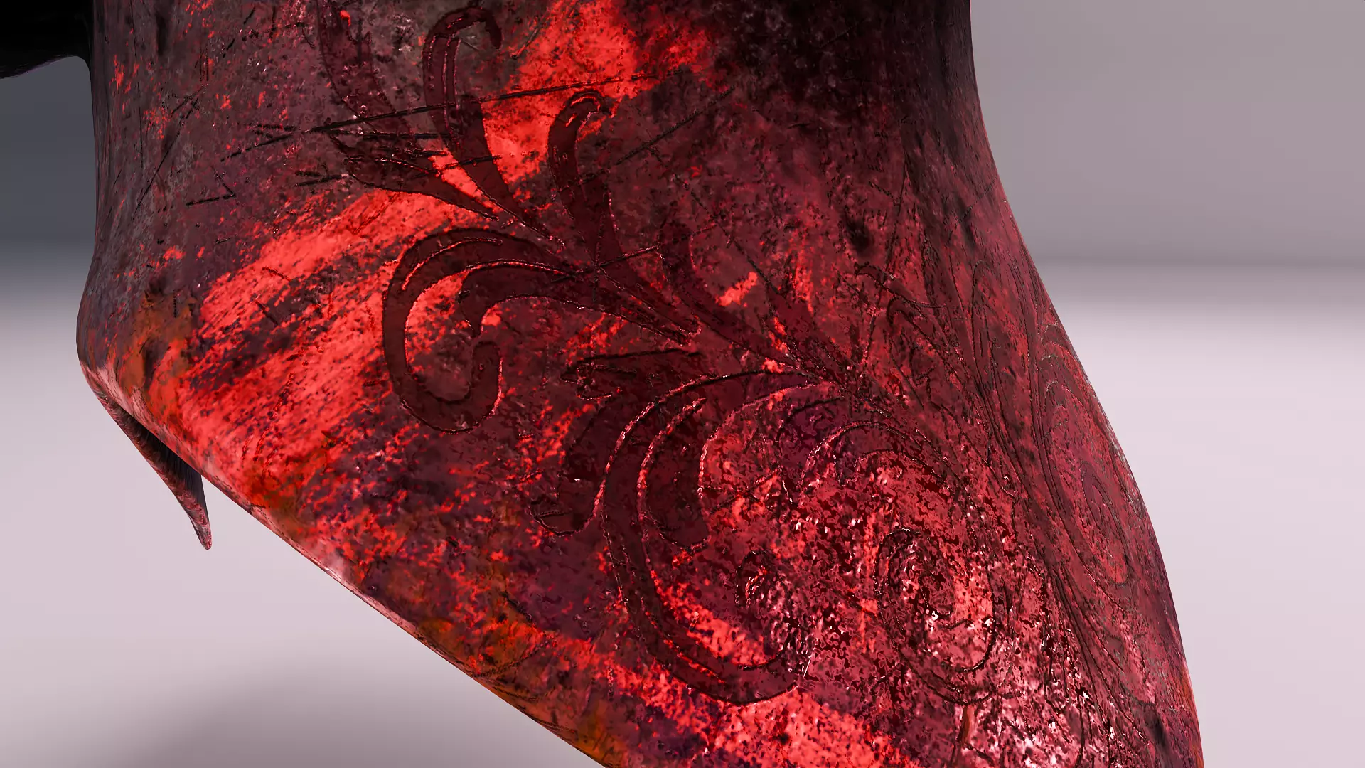 MEDIEVAL Inferno Helmet Low-poly 3D model_8