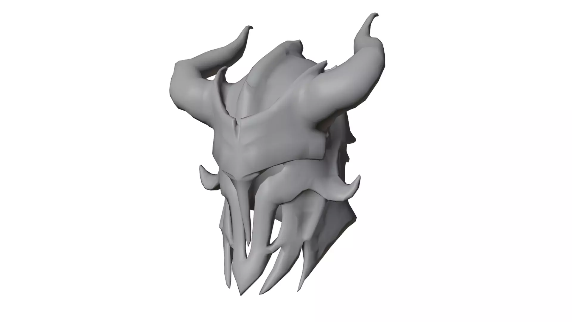 MEDIEVAL Inferno Helmet Low-poly 3D model_14