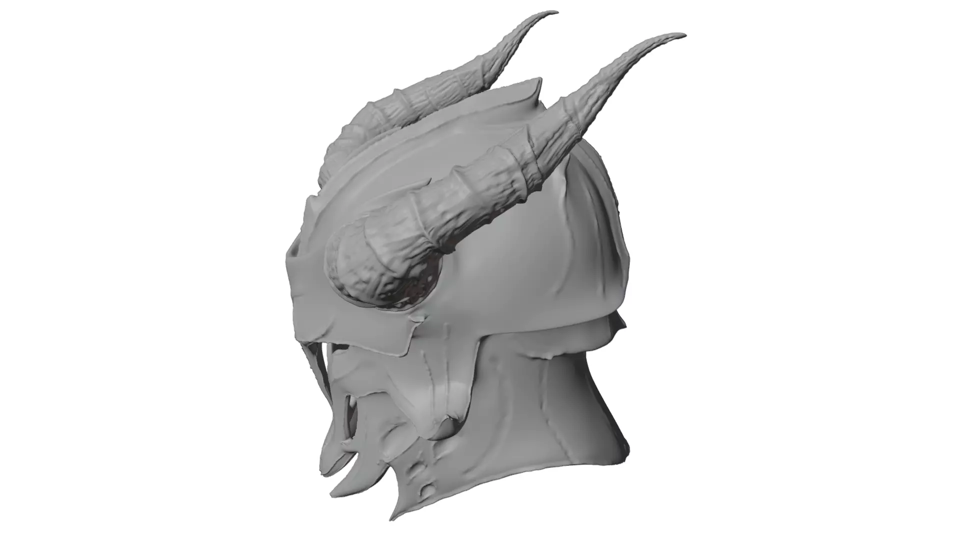 MEDIEVAL Inferno Helmet Low-poly 3D model_16