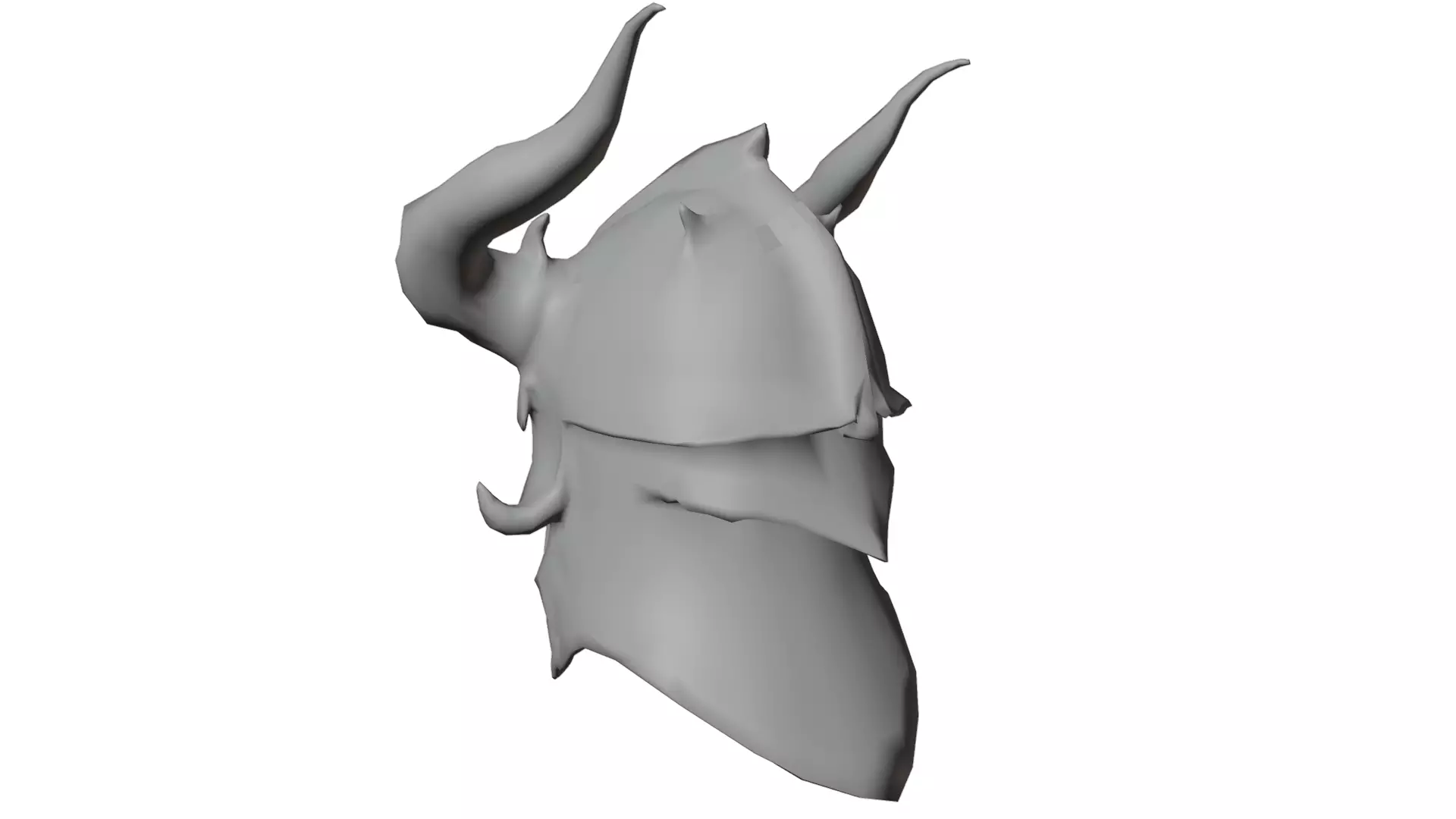 MEDIEVAL Inferno Helmet Low-poly 3D model_15