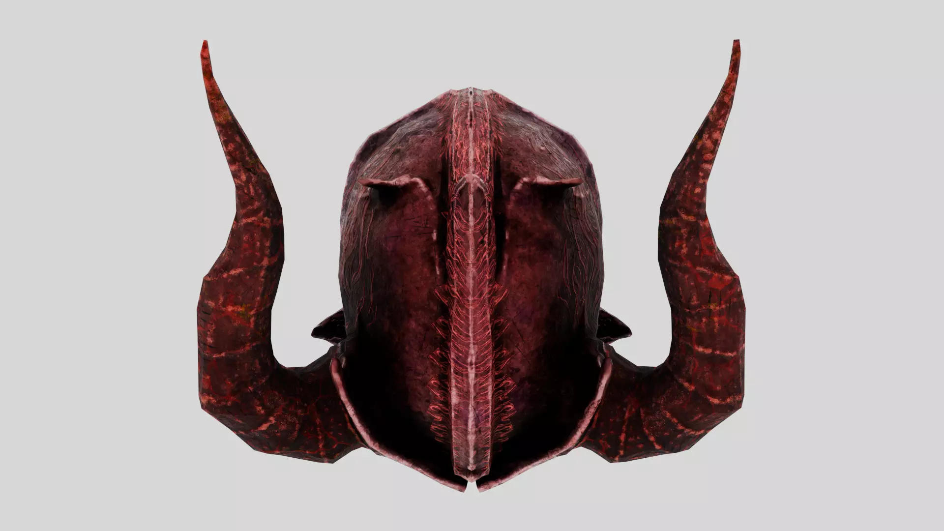 MEDIEVAL Inferno Helmet Low-poly 3D model_13